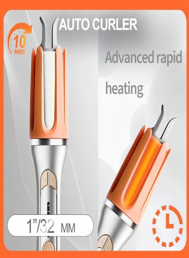 Abhsant Automatic Rotating Curler Easy With Comb & Hair Clips Self-Rotating Hair Curling Wand for All Types 3 Level Adjustment 2-Way Rotation Automatic Shut-Off(COPPER) - Image 5